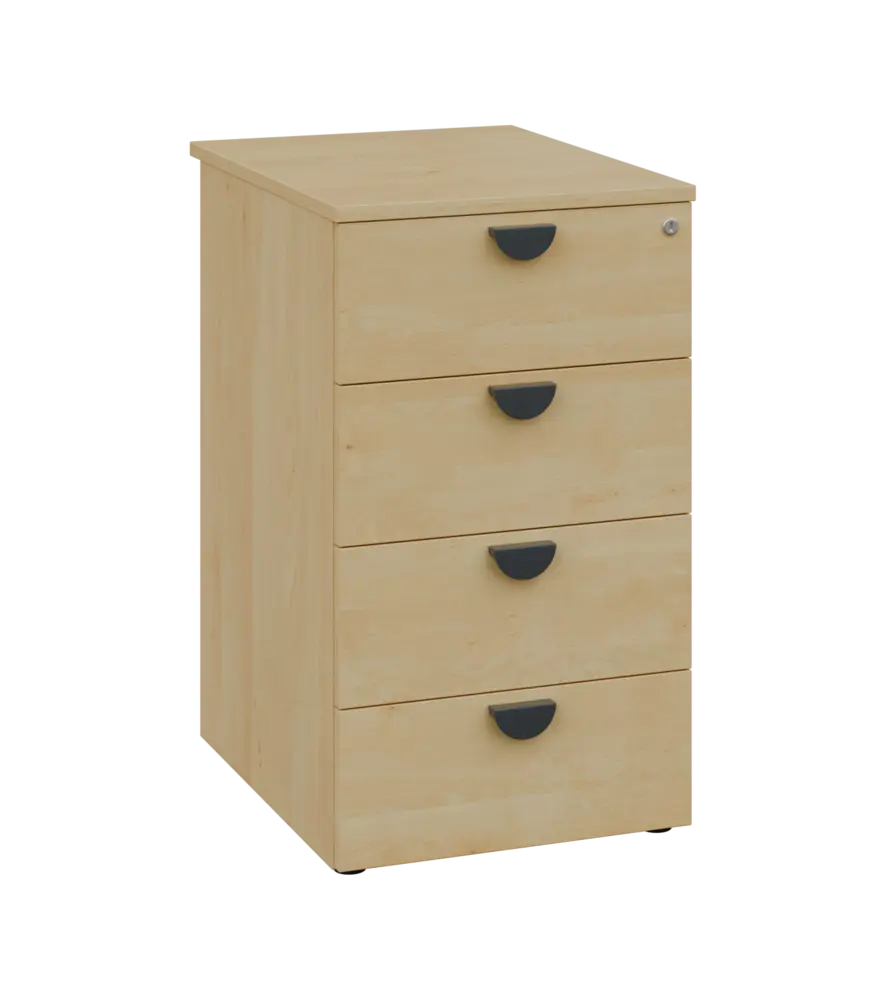 TKC - 61 kontejner přístavný, 4-zásuvkový, deska 18 mm, centrální zámek, javor horský